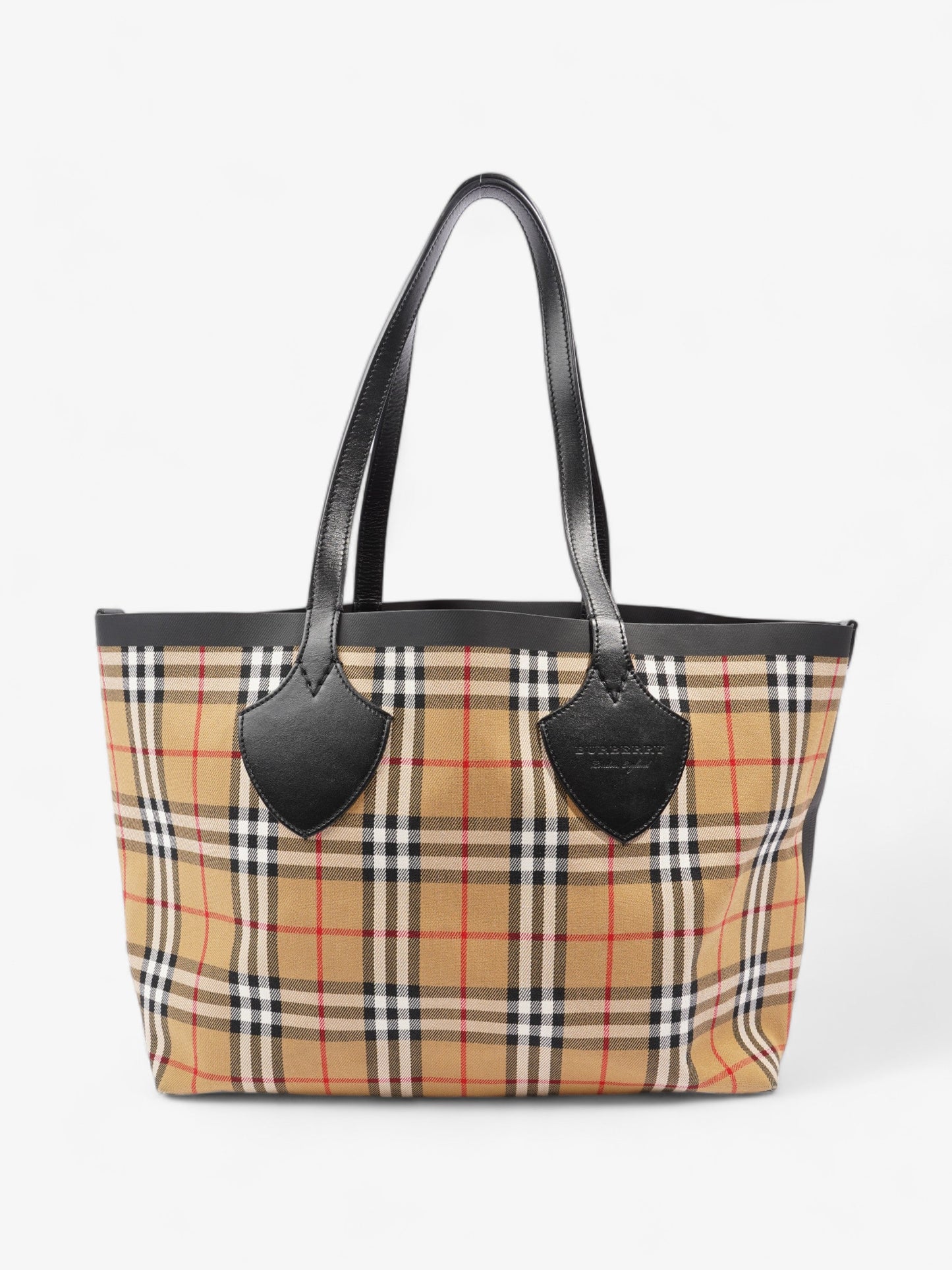 Burberry Reversible Giant Tote Vintage Check Canvas