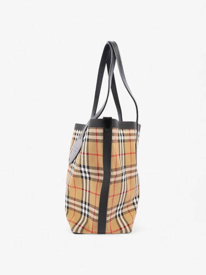 Burberry Reversible Giant Tote Vintage Check Canvas