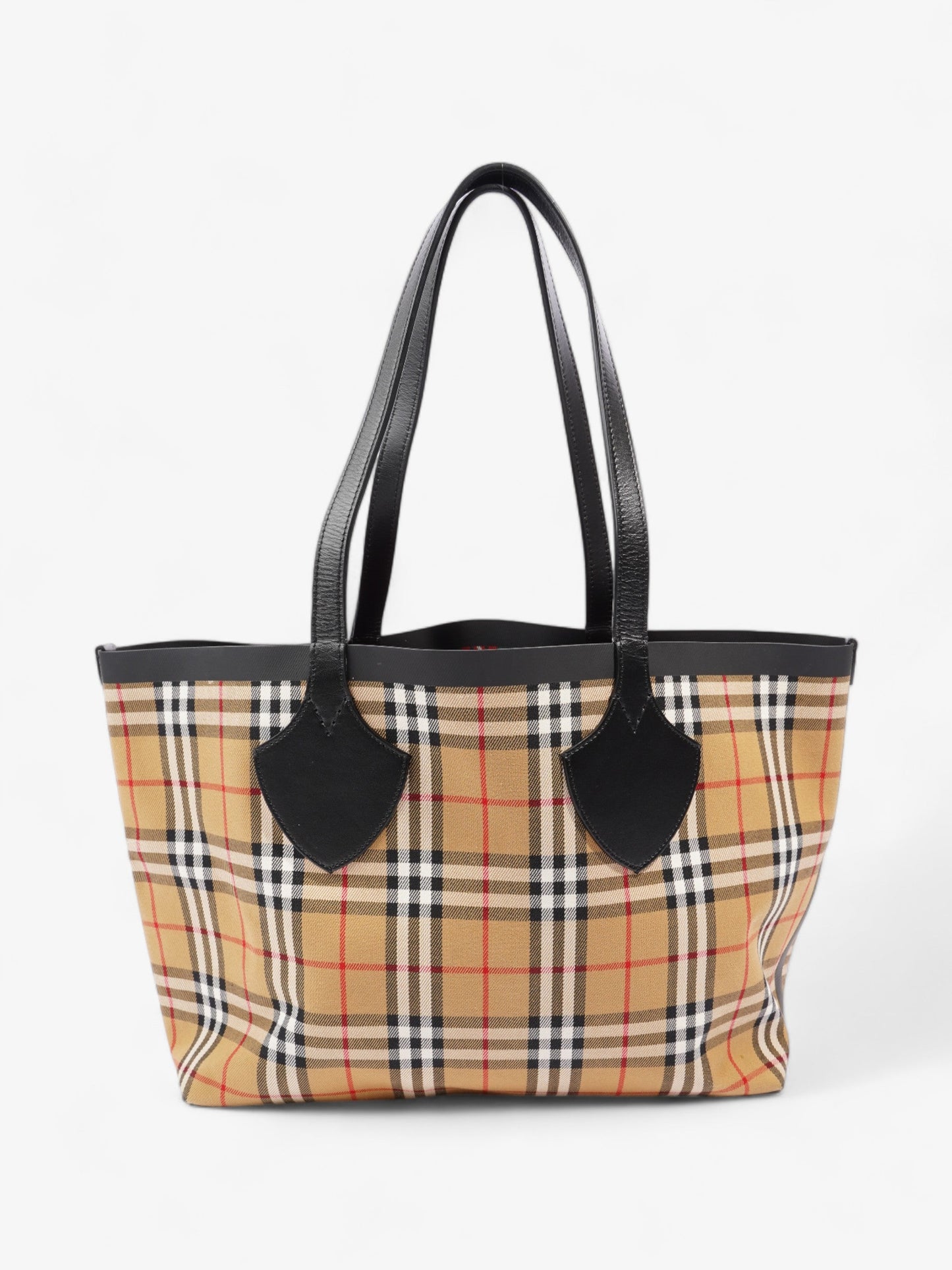 Burberry Reversible Giant Tote Vintage Check Canvas