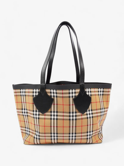 Burberry Reversible Giant Tote Vintage Check Canvas