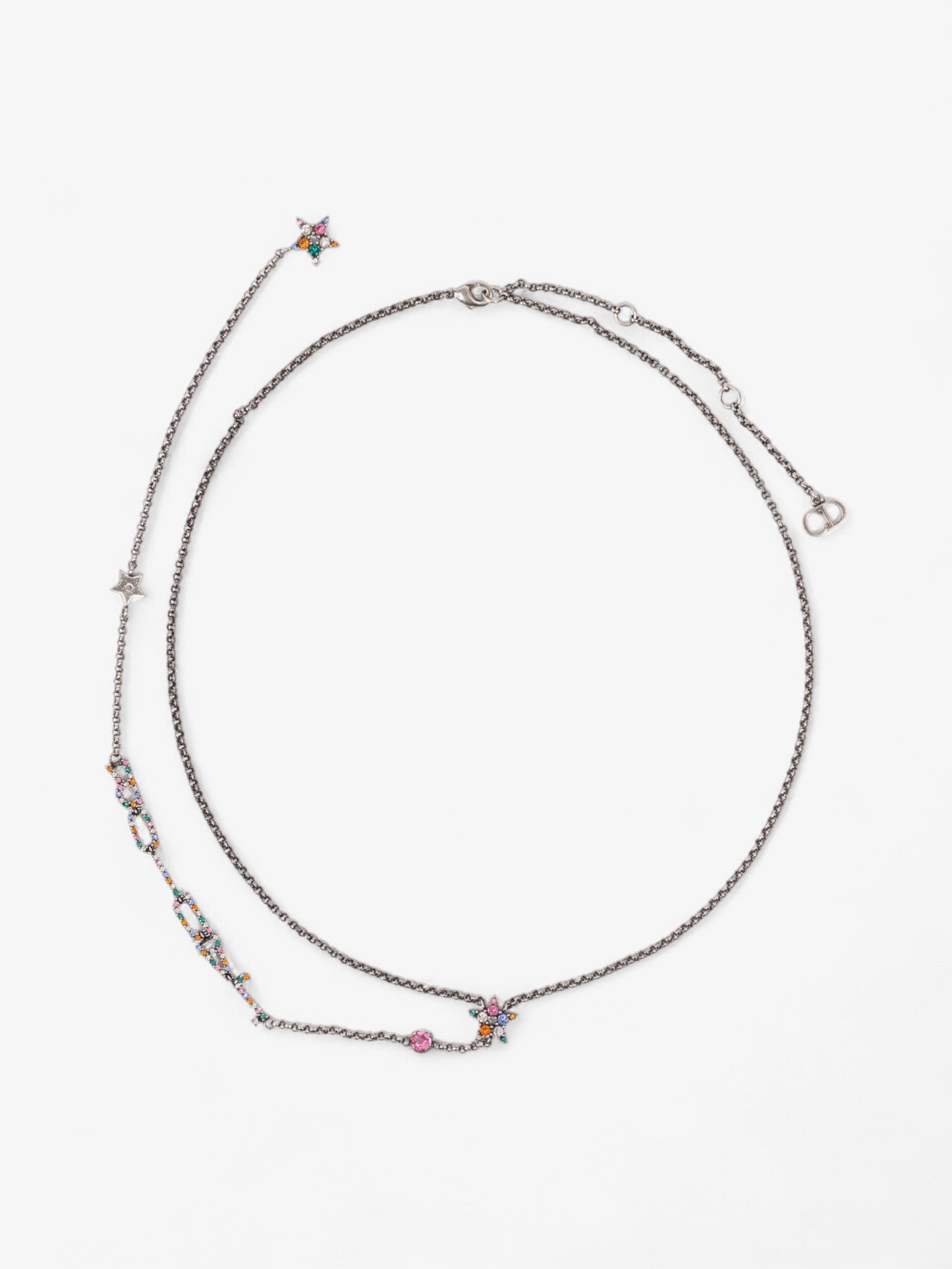 Christian Dior Jadior necklace Gunmetal Base Metal