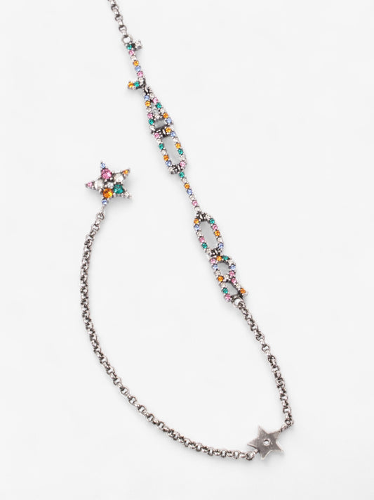 Christian Dior Jadior necklace Gunmetal Base Metal