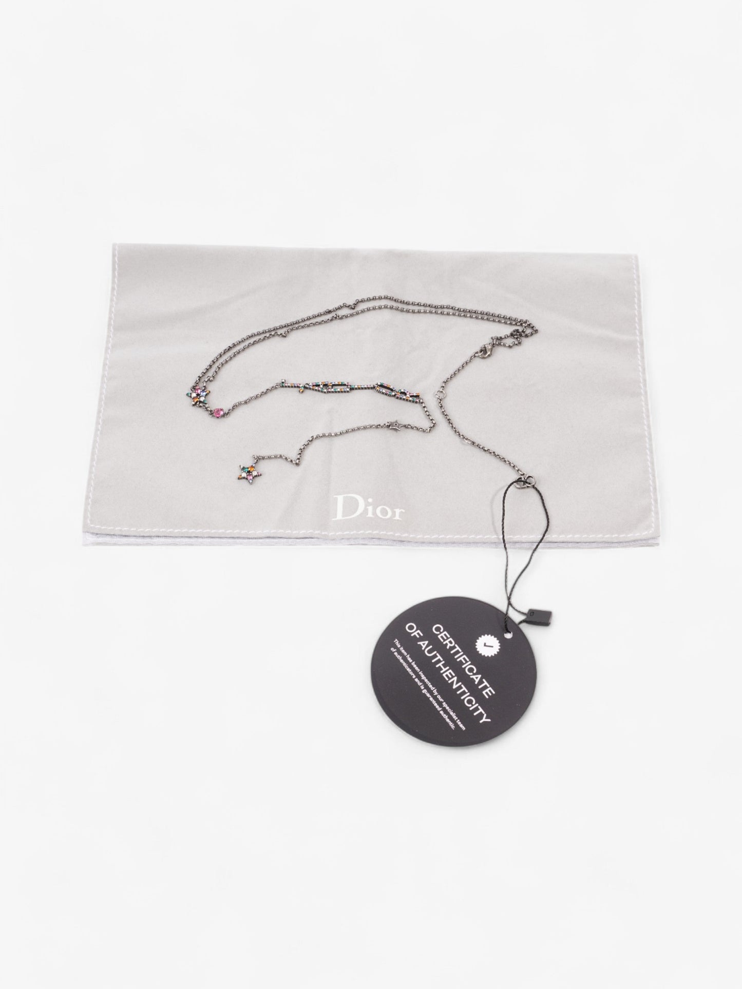 Christian Dior Jadior necklace Gunmetal Base Metal