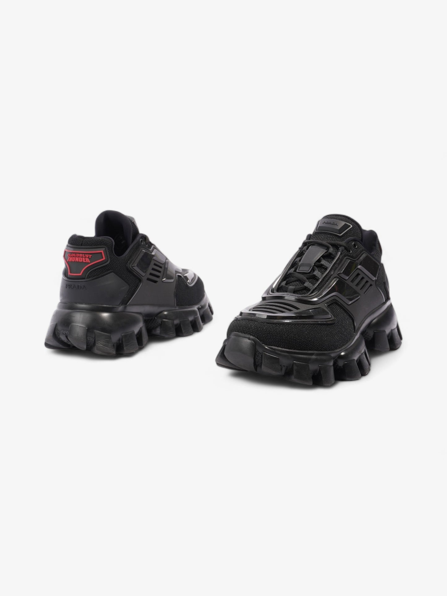Prada Cloudbust Thunder Sneakers Black / Red Mesh EU 38.5 UK 5.5