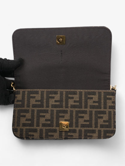 Fendi Fendigraphy Wallet on Chain Tobacco / Brown Fabric