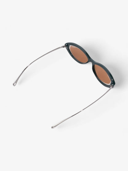 Chanel Oval CC Sunglasses Dark Green Acetate 140mm