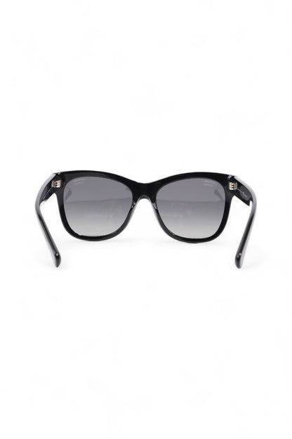 Chanel Polarized Sunglasses Black Acetate 140mm