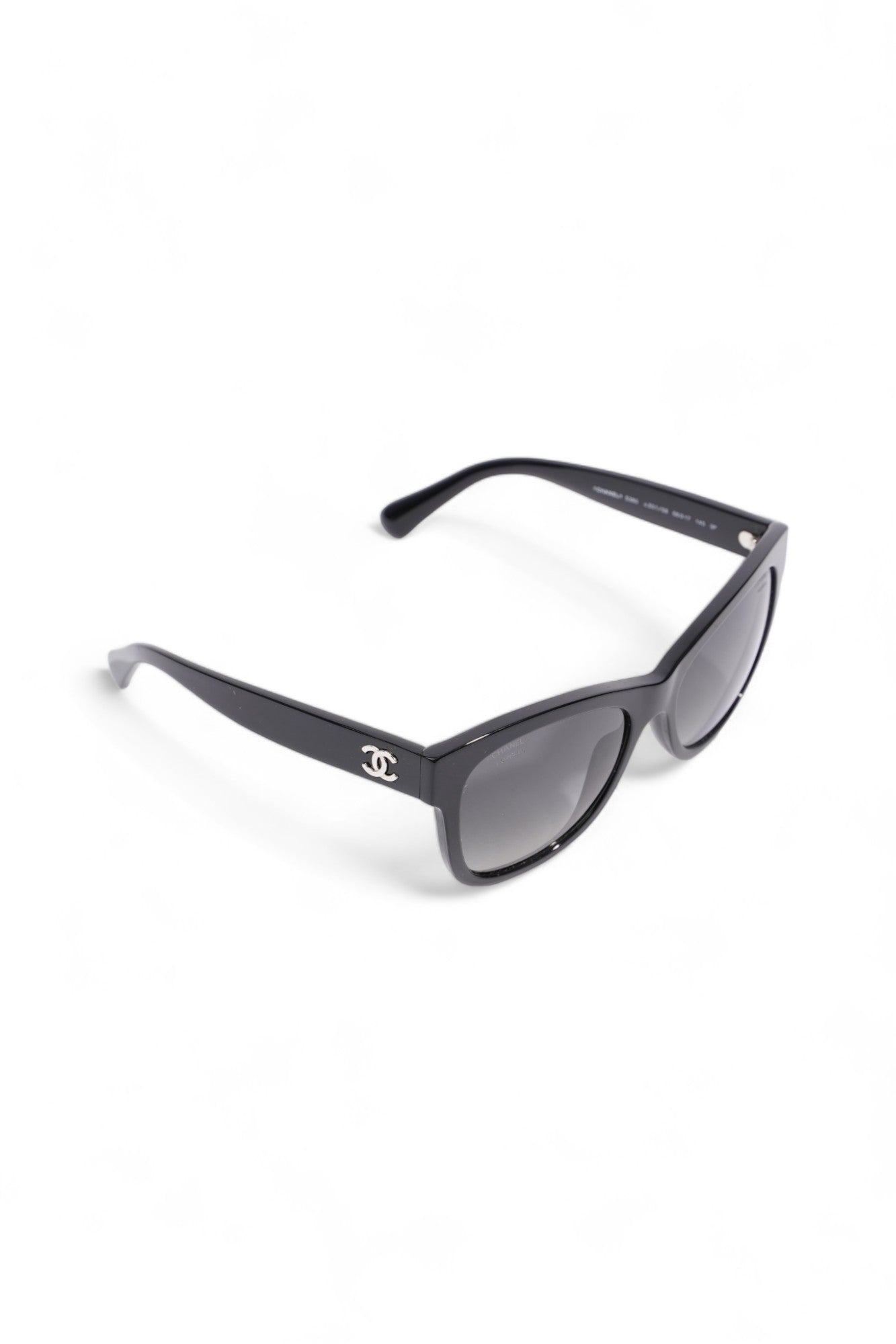 Chanel Polarized Sunglasses Black Acetate 140mm