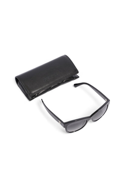 Chanel Polarized Sunglasses Black Acetate 140mm