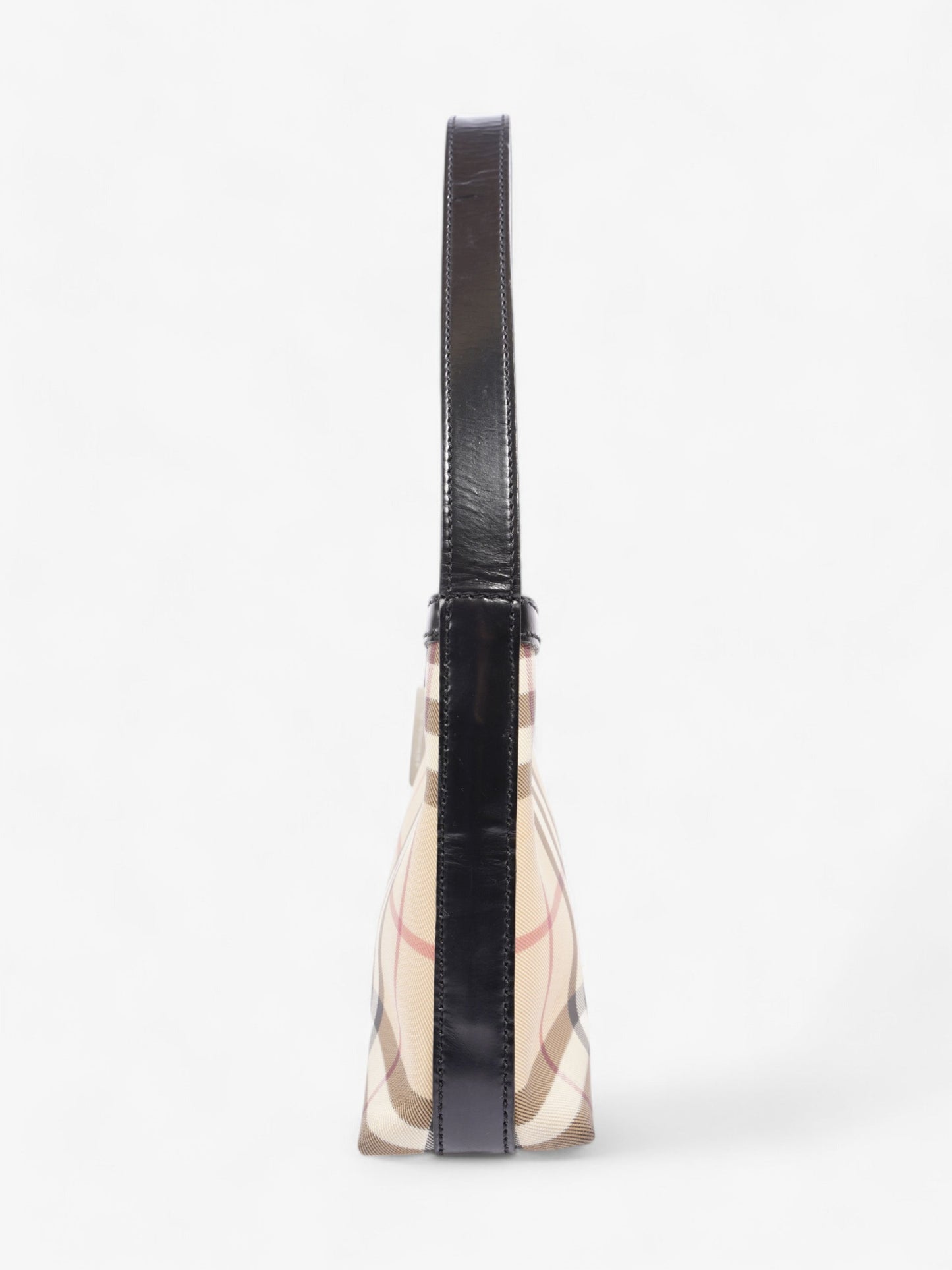 Burberry Check Shoulder Bag Nova Check / Black Coated Canvas