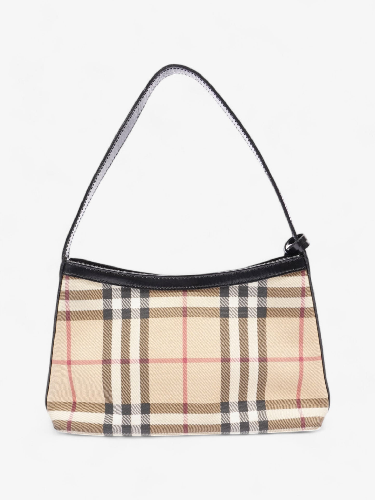 Burberry Check Shoulder Bag Nova Check / Black Coated Canvas