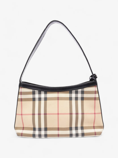 Burberry Check Shoulder Bag Nova Check / Black Coated Canvas