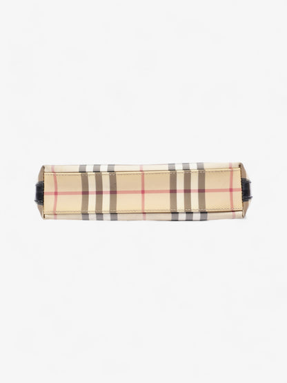 Burberry Check Shoulder Bag Nova Check / Black Coated Canvas
