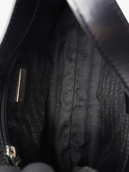 Burberry Check Shoulder Bag Nova Check / Black Coated Canvas