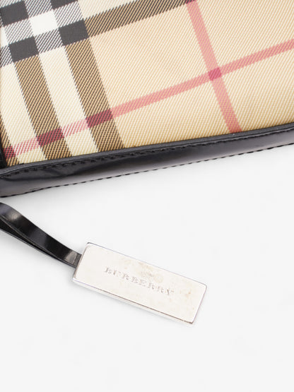Burberry Check Shoulder Bag Nova Check / Black Coated Canvas