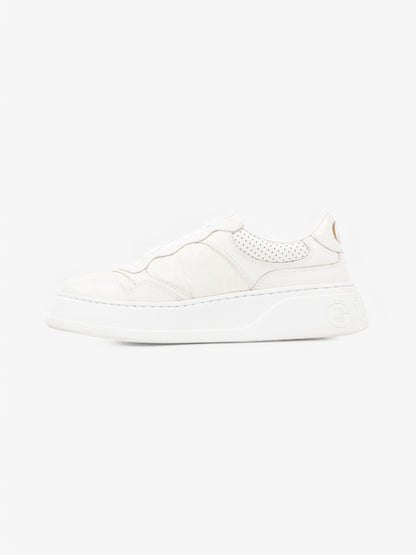 Gucci GG Embossed Chunky Sneakers White  Leather EU 41 UK 7