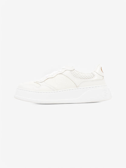 Gucci GG Embossed Chunky Sneakers White  Leather EU 41 UK 7