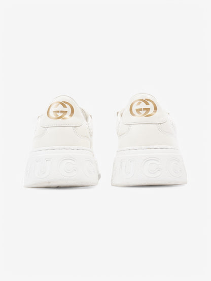 Gucci GG Embossed Chunky Sneakers White  Leather EU 41 UK 7
