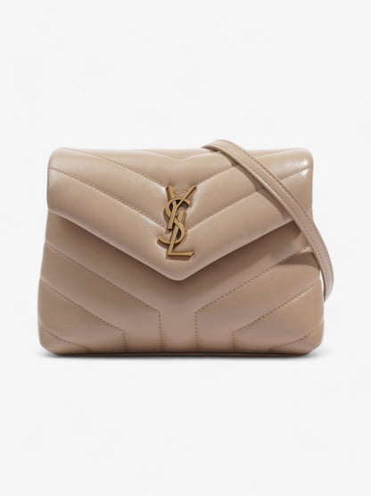 Saint Laurent Lou Lou Beige Matelasse Leather Toy