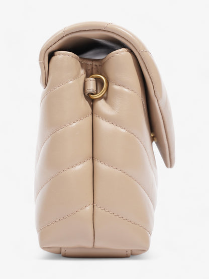Saint Laurent Lou Lou Beige Matelasse Leather Toy