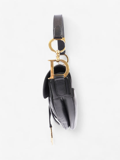 Christian Dior Saddle Bag Black Calfskin Leather