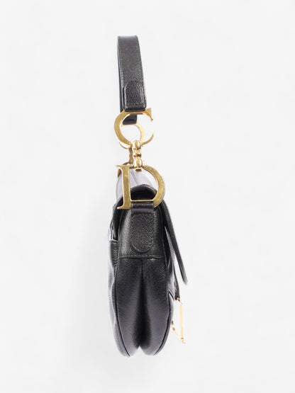 Christian Dior Saddle Bag Black Calfskin Leather