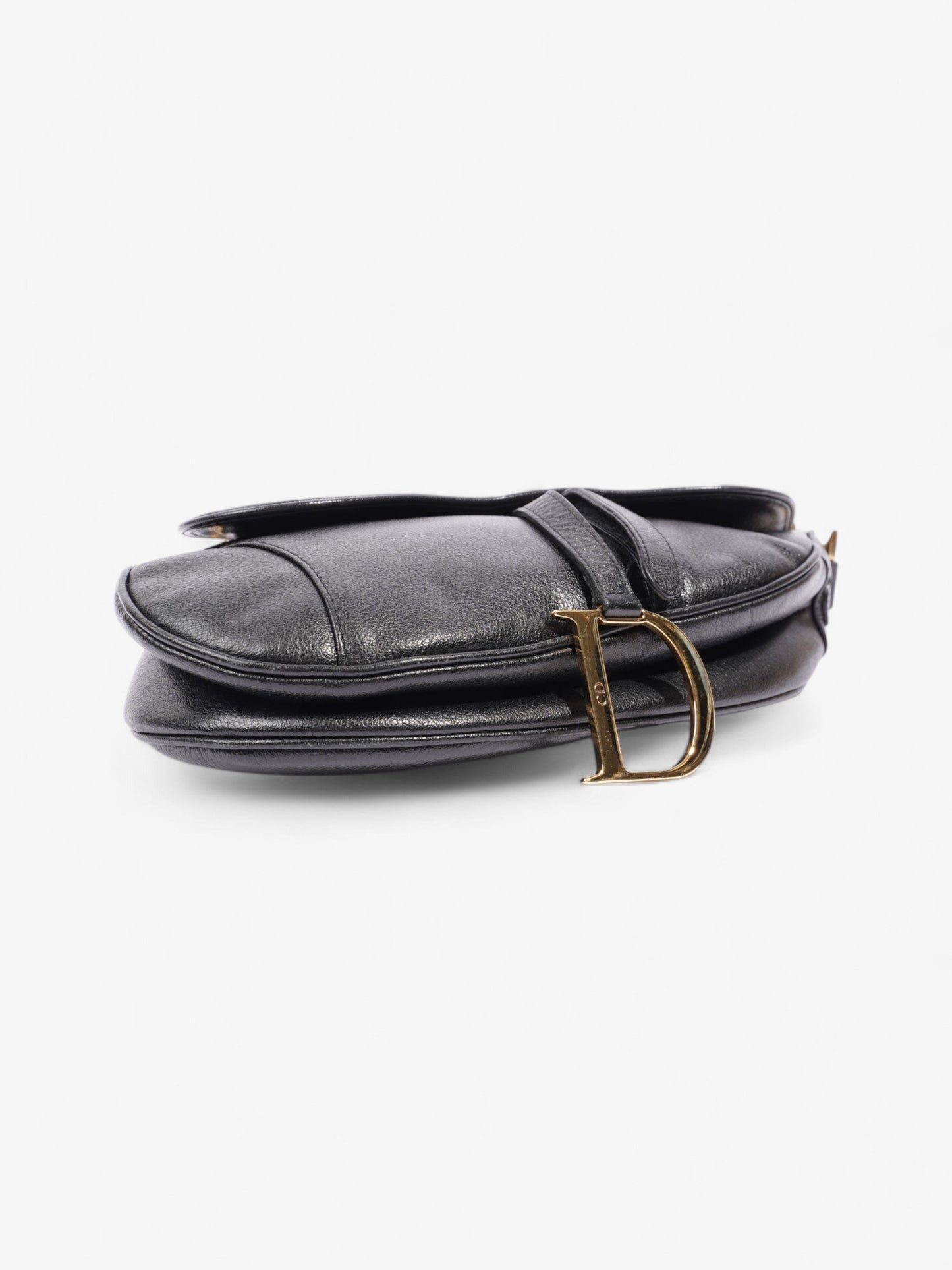 Christian Dior Saddle Bag Black Calfskin Leather