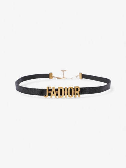Christian Dior J'Adior Choker Black / Gold Cotton