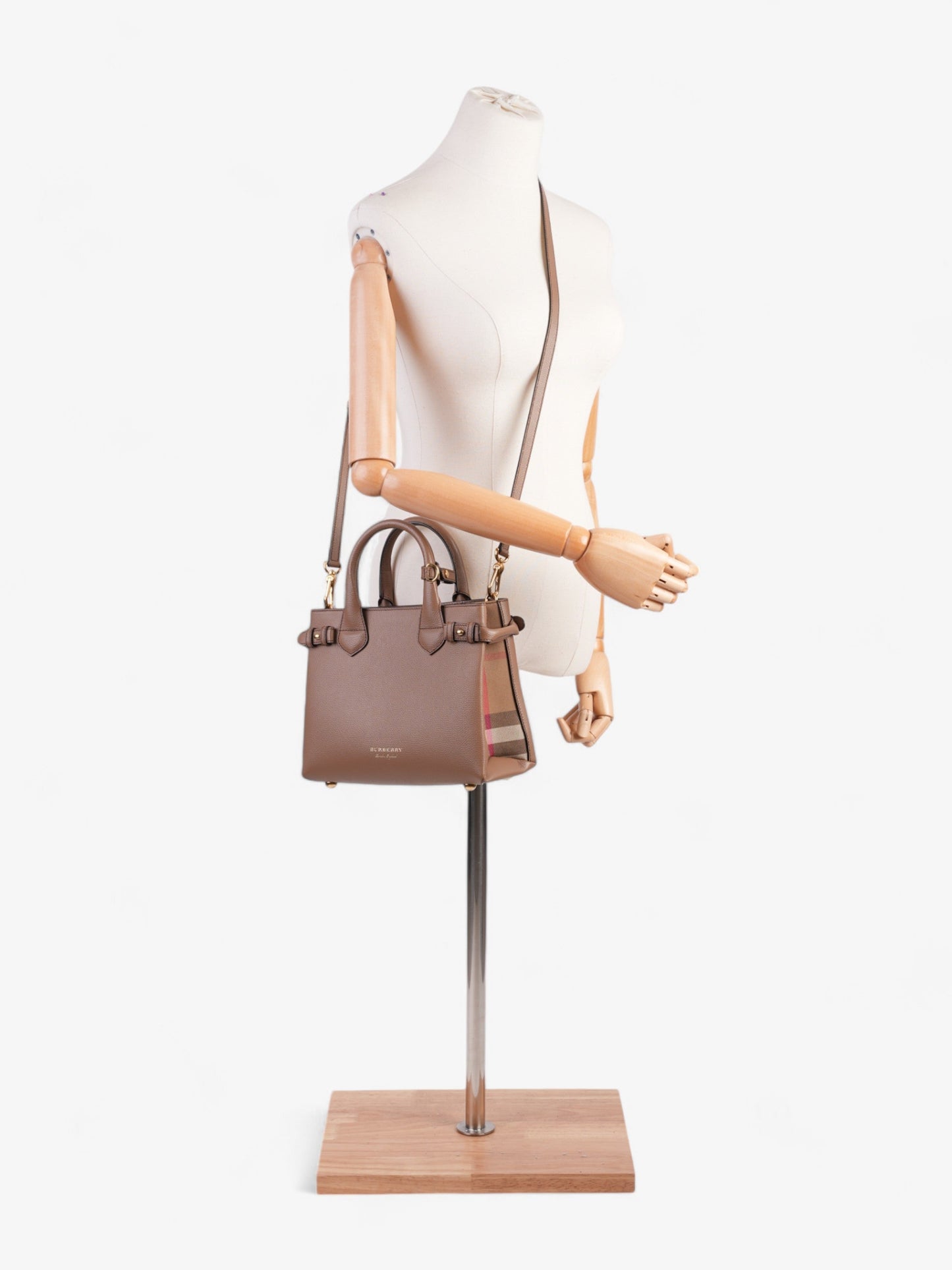 Burberry Banner Bag Brown / Nova Check Leather