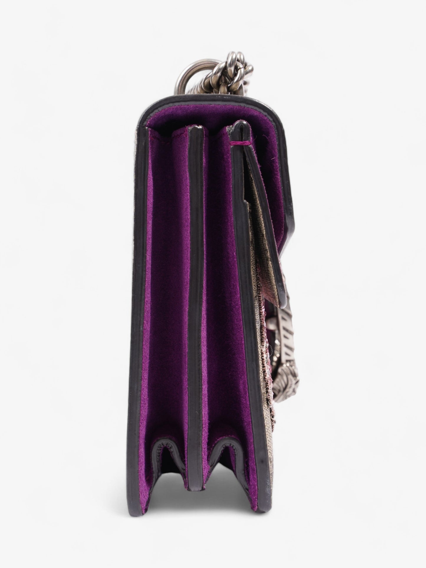 Gucci Embroidered Dionysus GG Supreme / Purple / Red Canvas Small