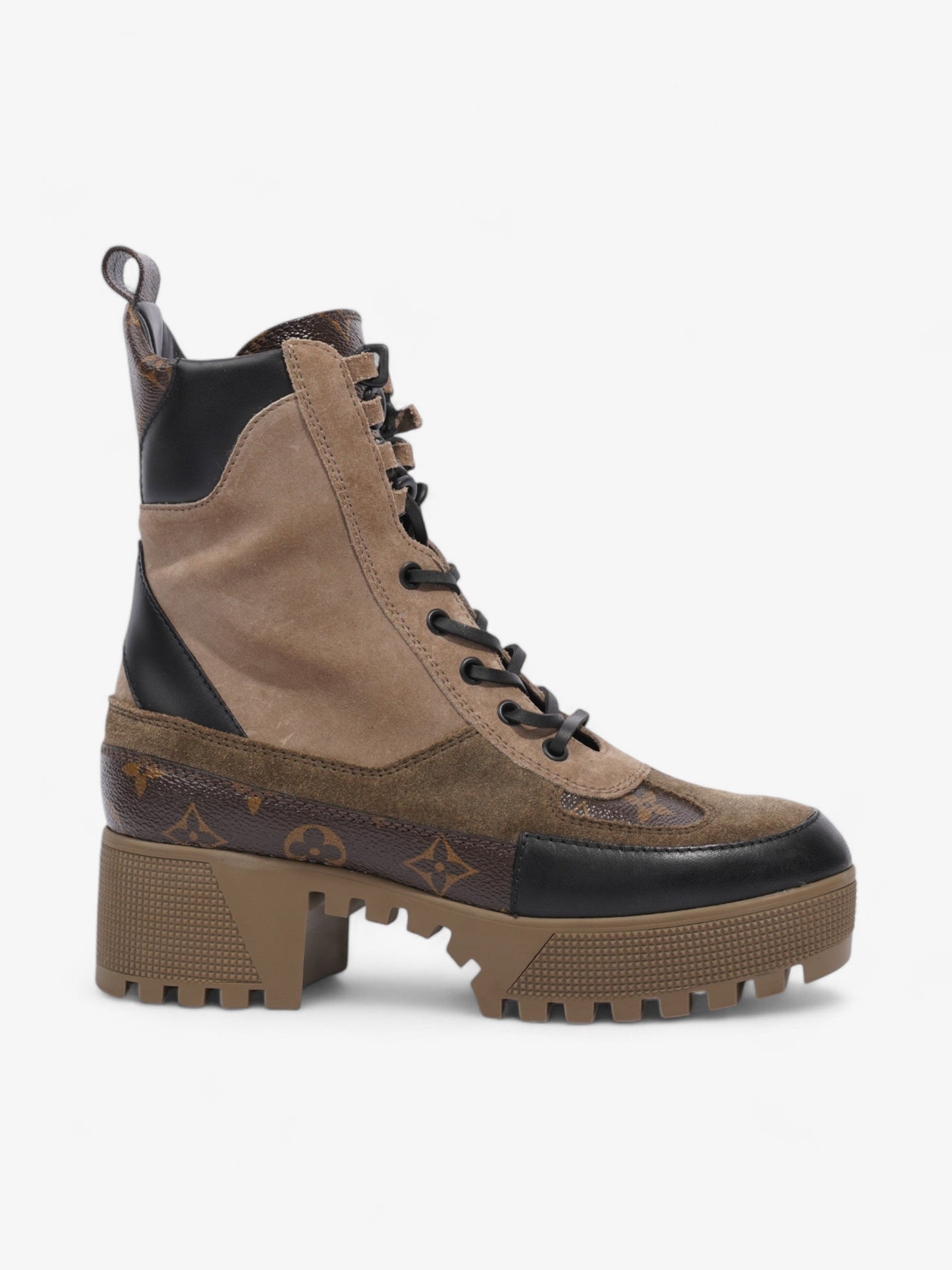 Louis Vuitton Laureate Desert Boot Beige / Monogram Suede EU 38 UK 5
