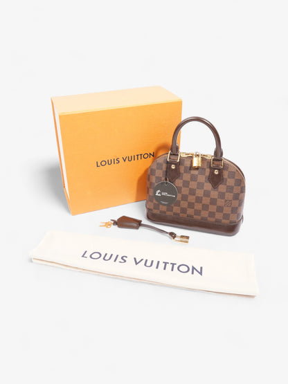 Louis Vuitton Alma BB Damier Ebene Coated Canvas