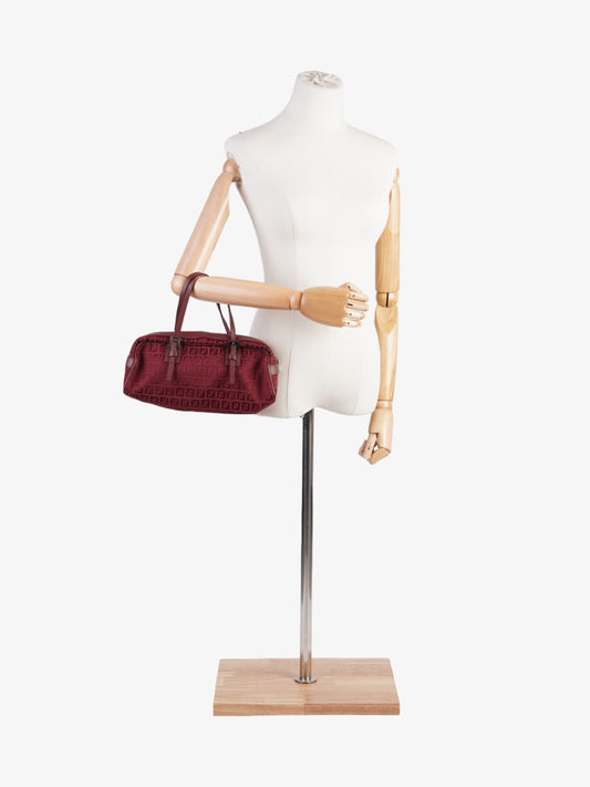 Fendi Vintage Zucchino Red Canvas