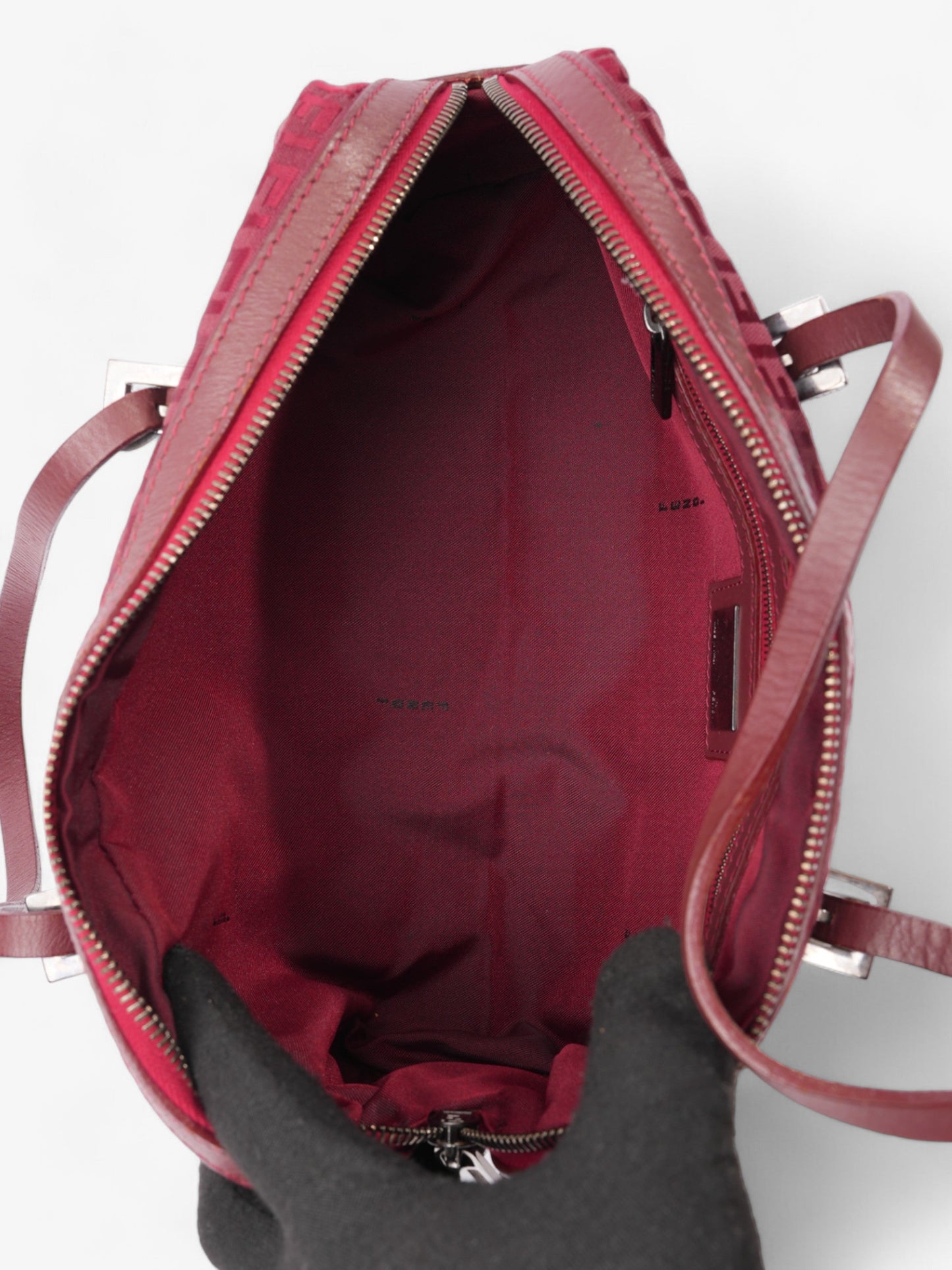 Fendi Vintage Zucchino Red Canvas