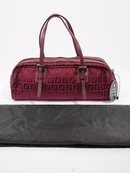 Fendi Vintage Zucchino Red Canvas