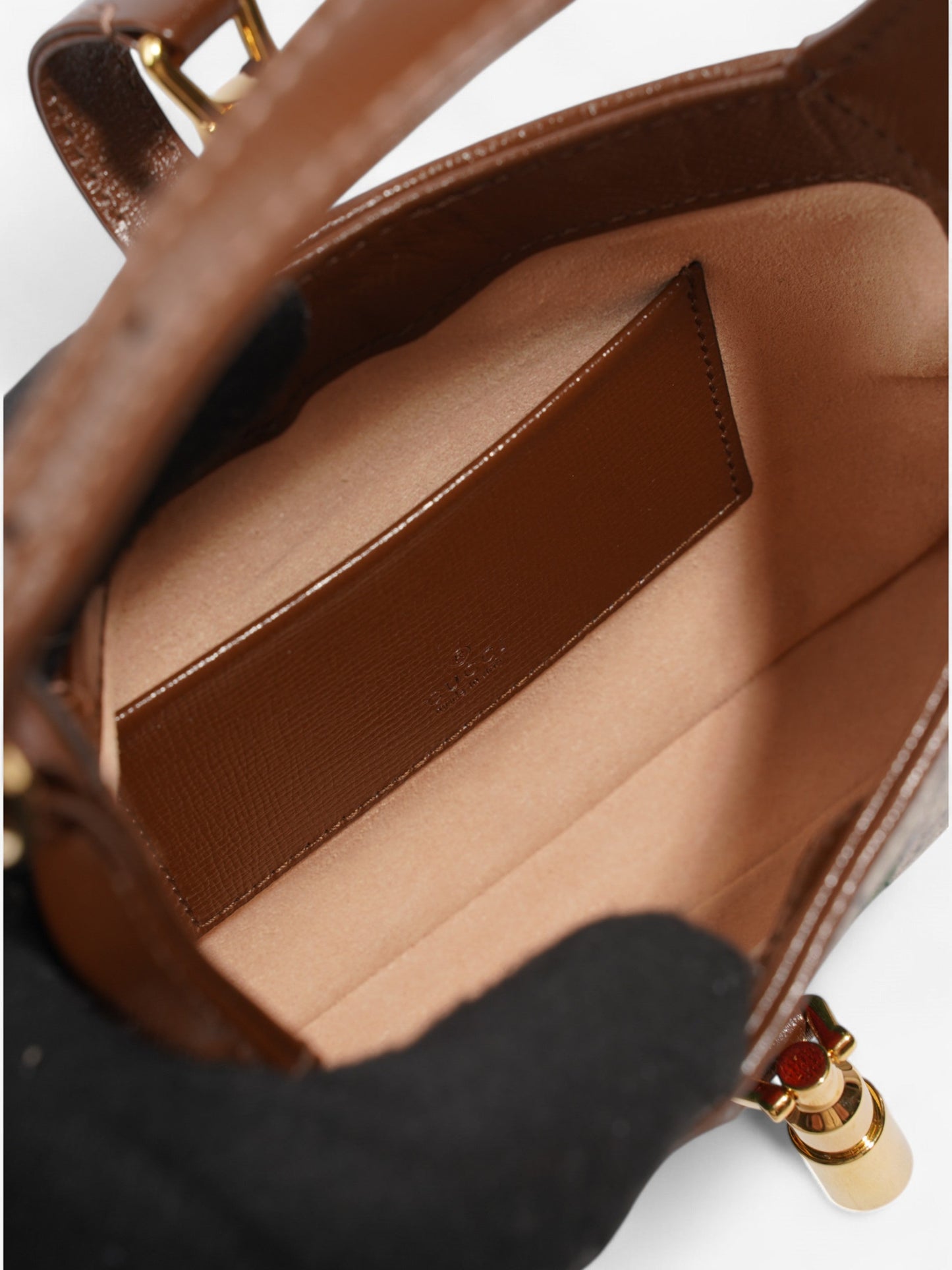 Gucci Jackie 1961 GG Supreme / Brown / Green Coated Canvas Mini