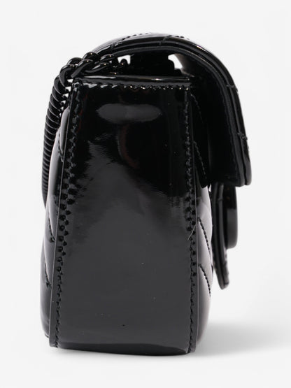 Gucci GG Marmont Black Patent Leather Super Mini