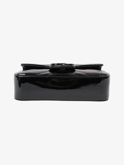 Gucci GG Marmont Black Patent Leather Super Mini