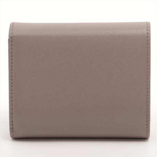 Celine Triomphe Grey Compact Wallet