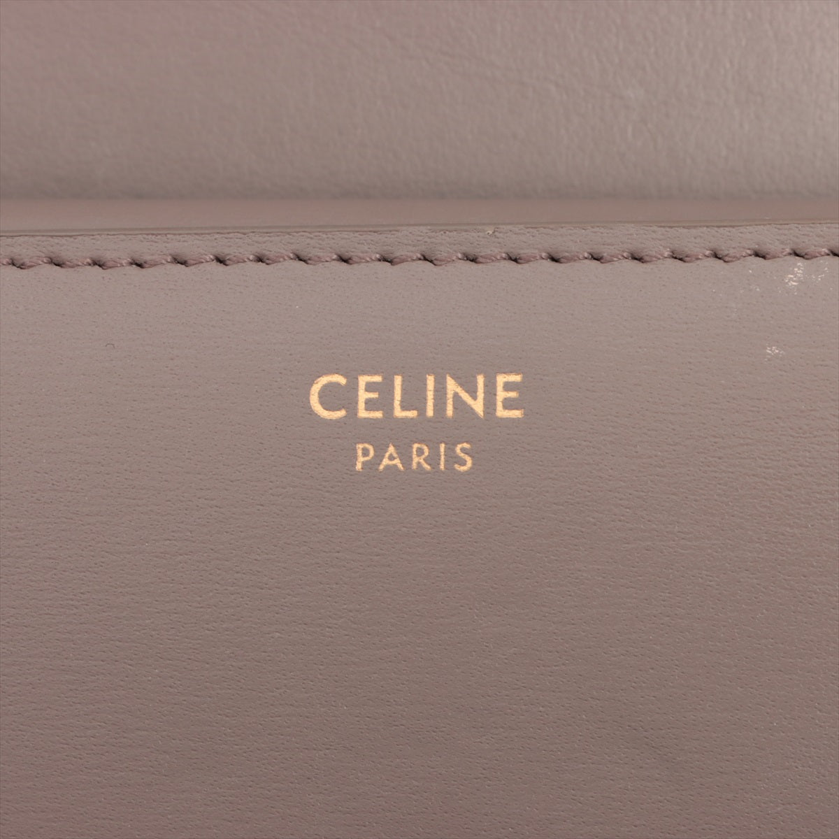 Celine Triomphe Grey Compact Wallet