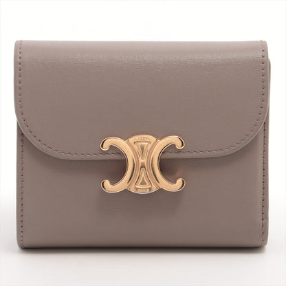 Celine Triomphe Grey Compact Wallet
