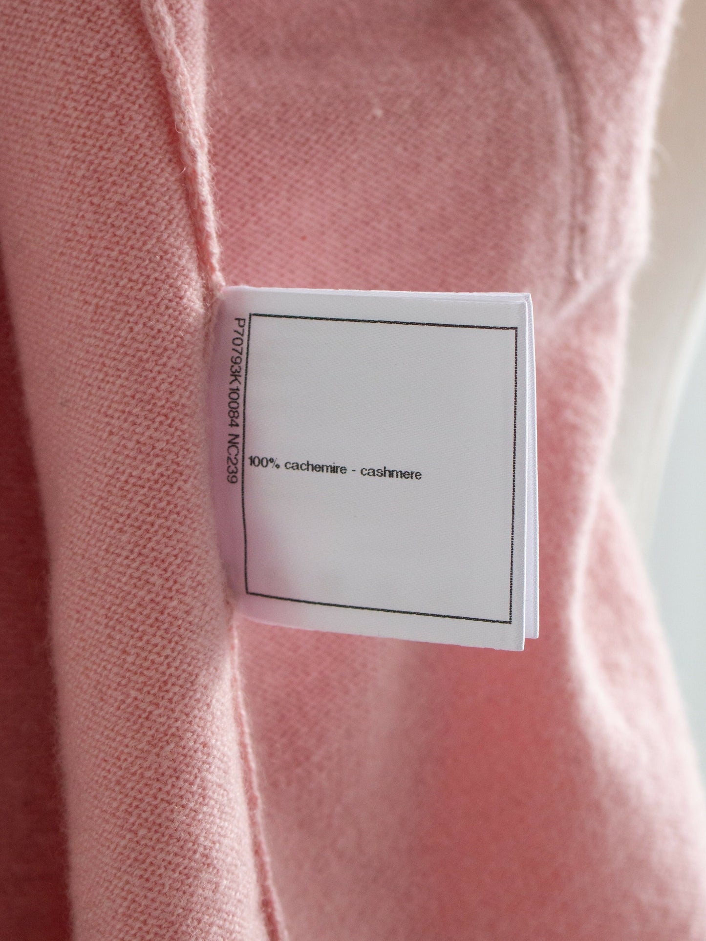 Chanel S/S 2021 Pink Cashmere Navy CC N5 21P 21S Cardigan