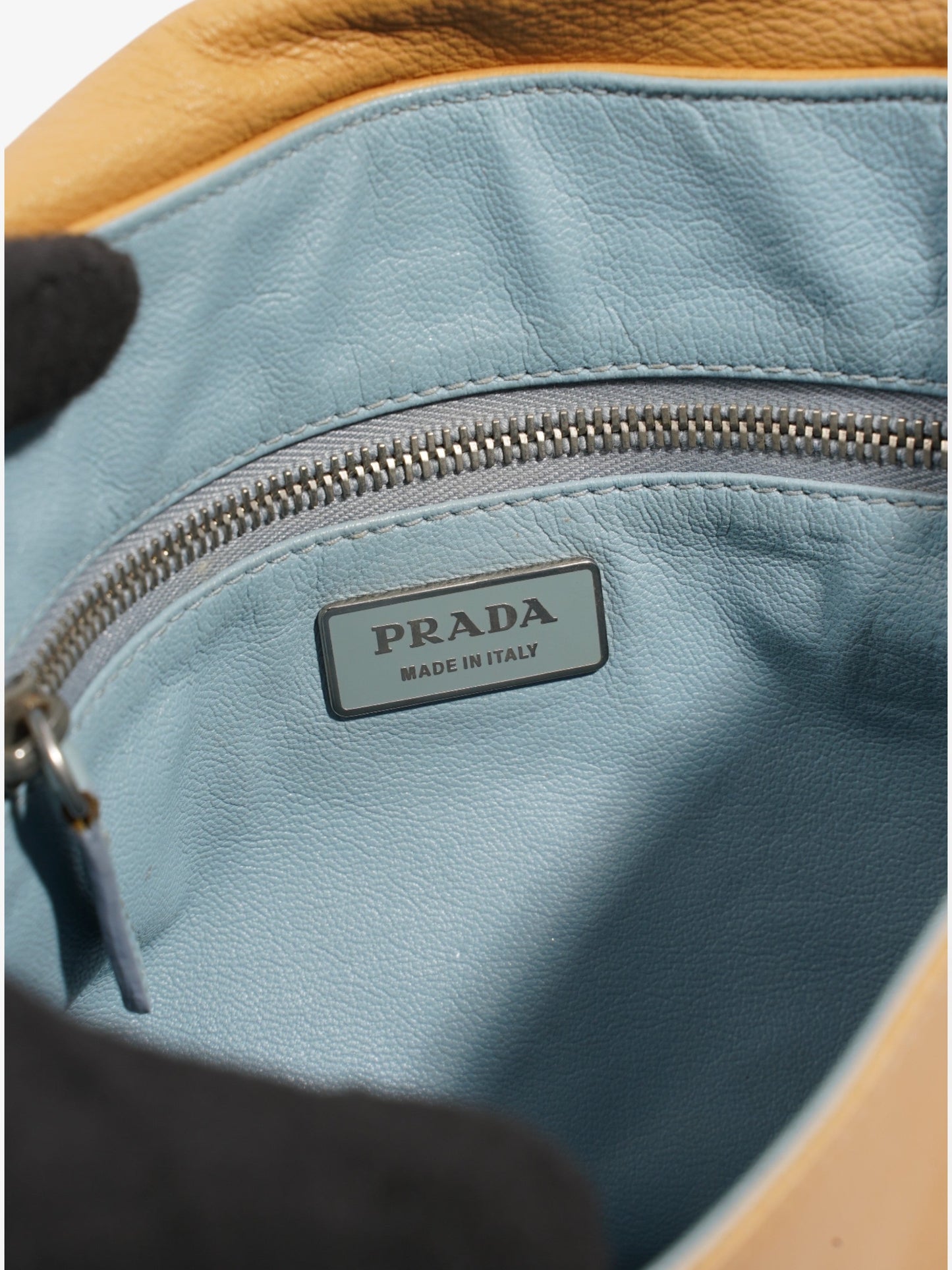 Prada Tassel Flap Shoulder Caramel Brown  Leather