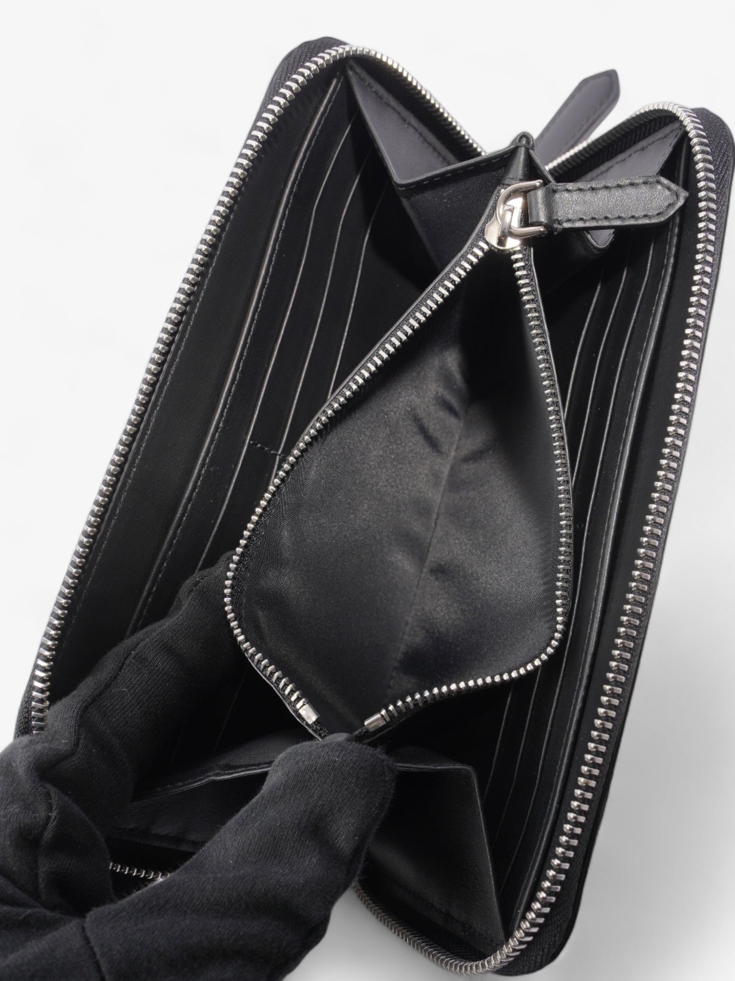Burberry Elmore Zip Around Wallet House Check Canvas