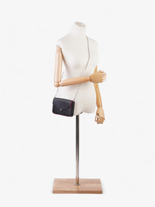 Louis Vuitton Pochette Felicie Black Epi Leather