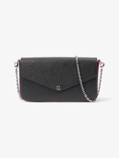 Louis Vuitton Pochette Felicie Black Epi Leather