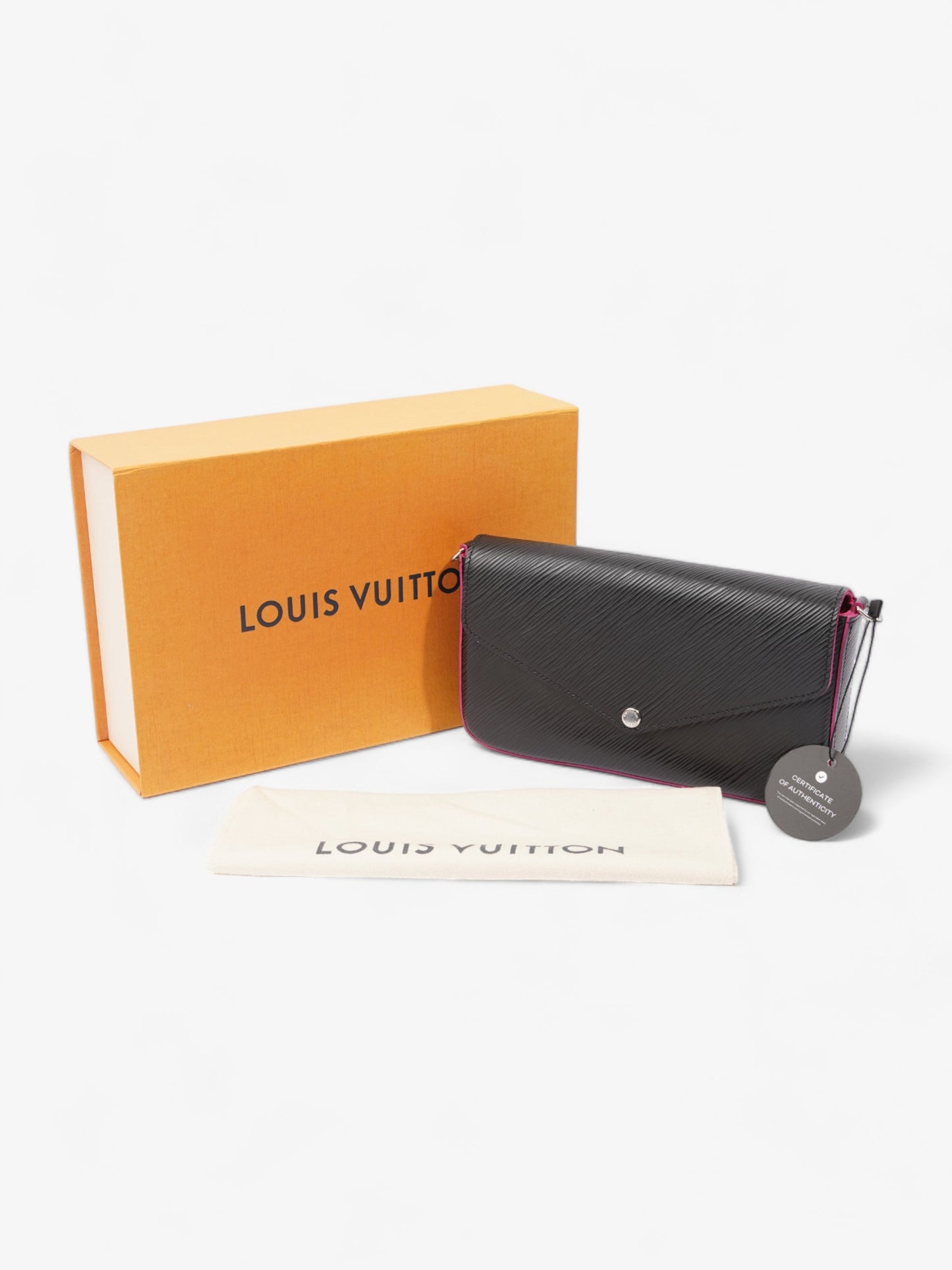 Louis Vuitton Pochette Felicie Black Epi Leather