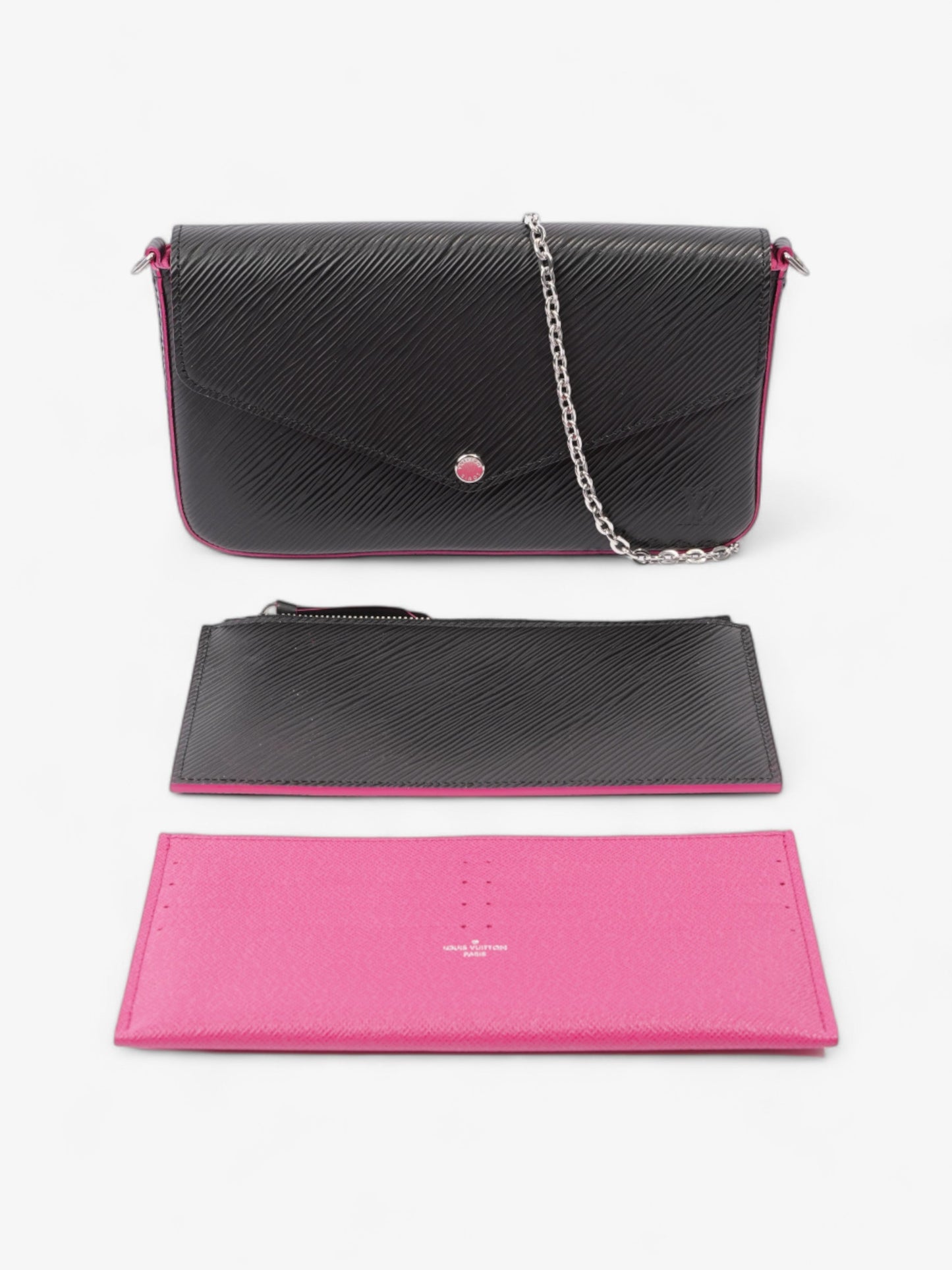 Louis Vuitton Pochette Felicie Black Epi Leather