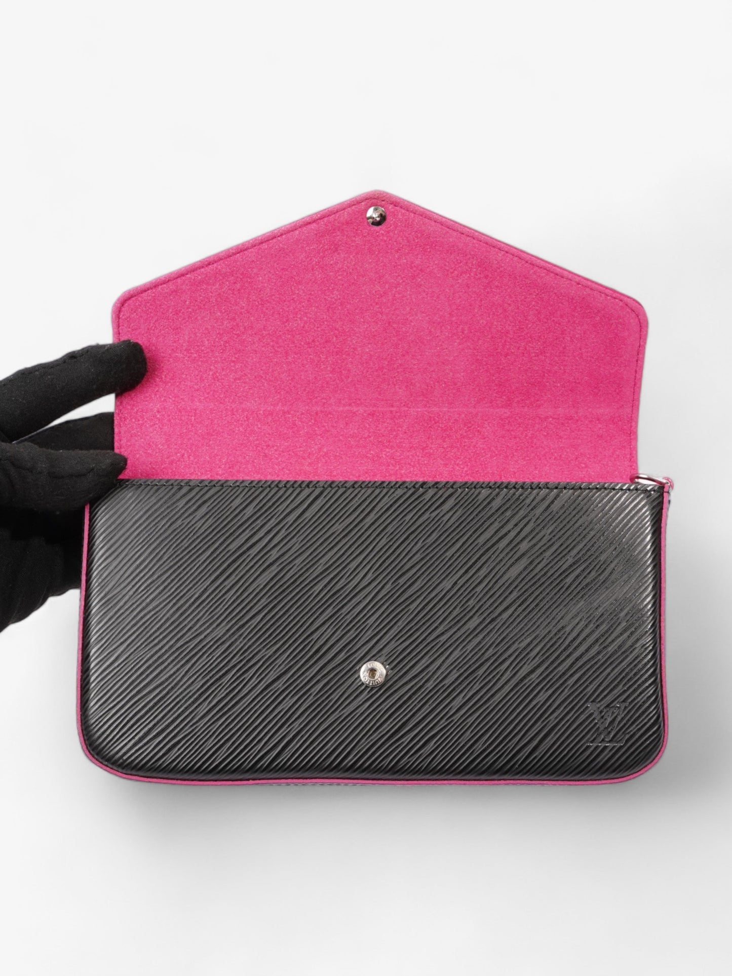 Louis Vuitton Pochette Felicie Black Epi Leather