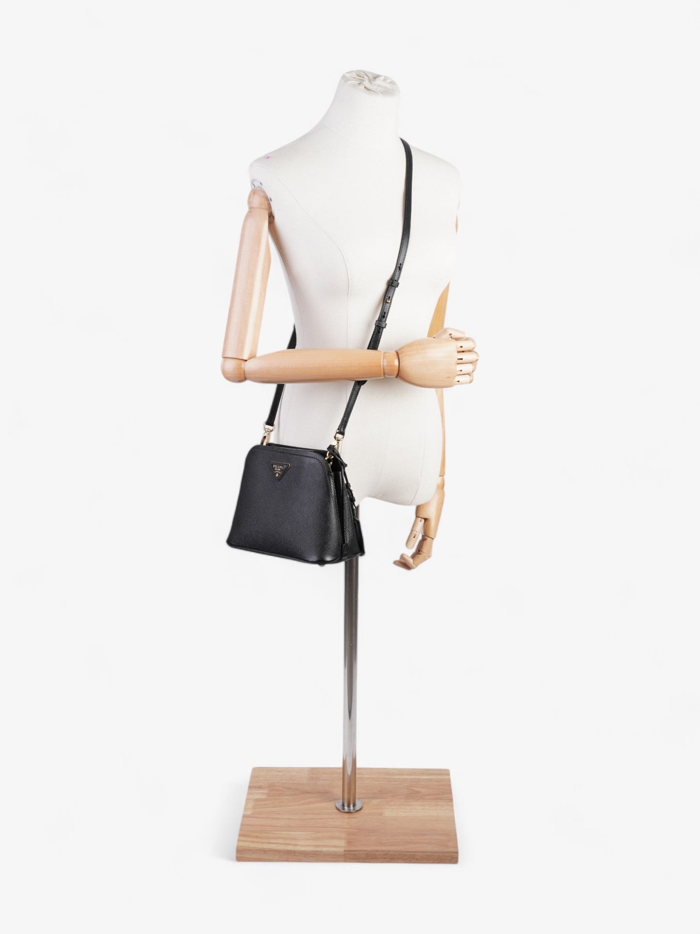 Prada Matinee Black Saffiano Leather